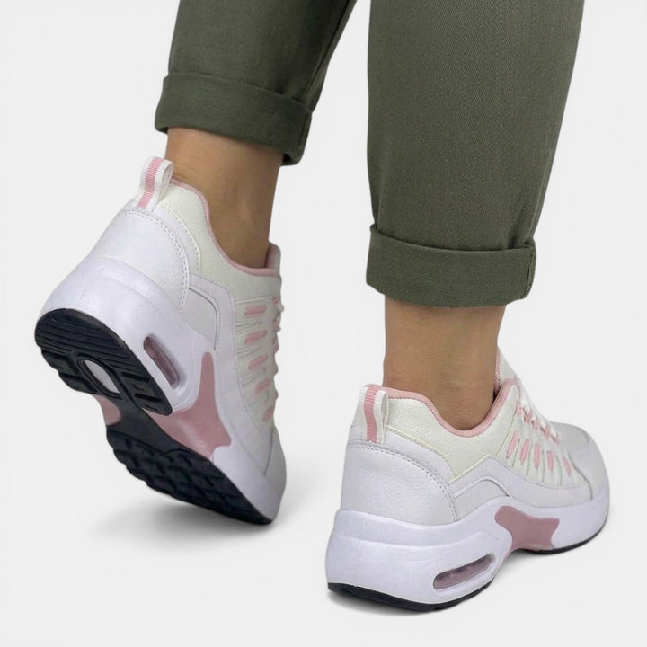 Zapatillas ergonómicas para mujer, ofrecen máximo soporte y alivio para pies y espalda.