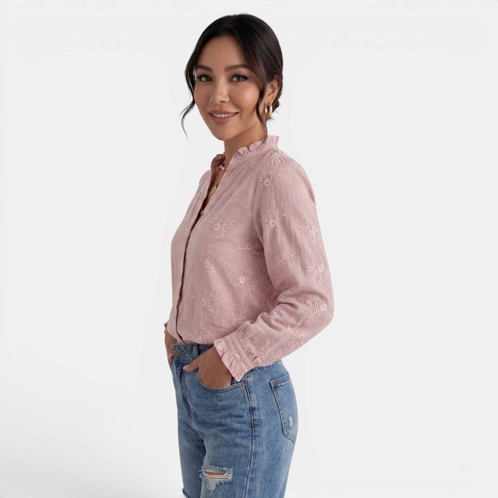 Top minimalista para mujer, blusa cómoda y elegante en tono liso, ideal para cualquier ocasión.