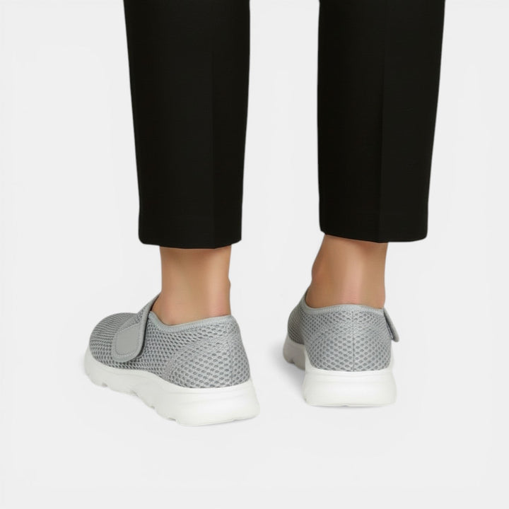 Par de zapatillas ortopédicas con soporte, diseño transpirable y suela amortiguada para hombre/mujer.