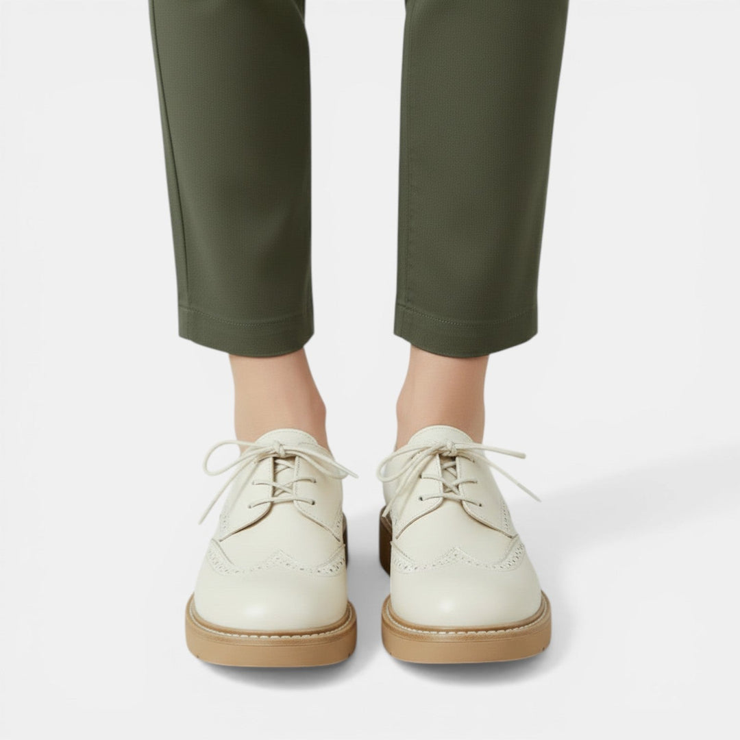 Zapatos Oxford mujer, ortopédicos, tacón grueso estable, versátiles para estilo.
