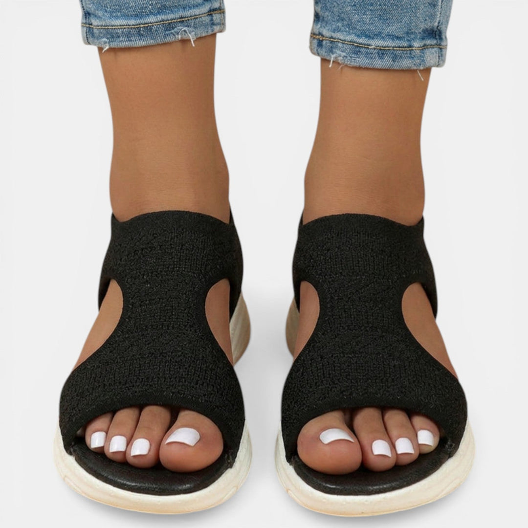 Calzado de verano mujer ortopédico, ideal para fascitis plantar y dolor de pie. Sandalias cómodas.