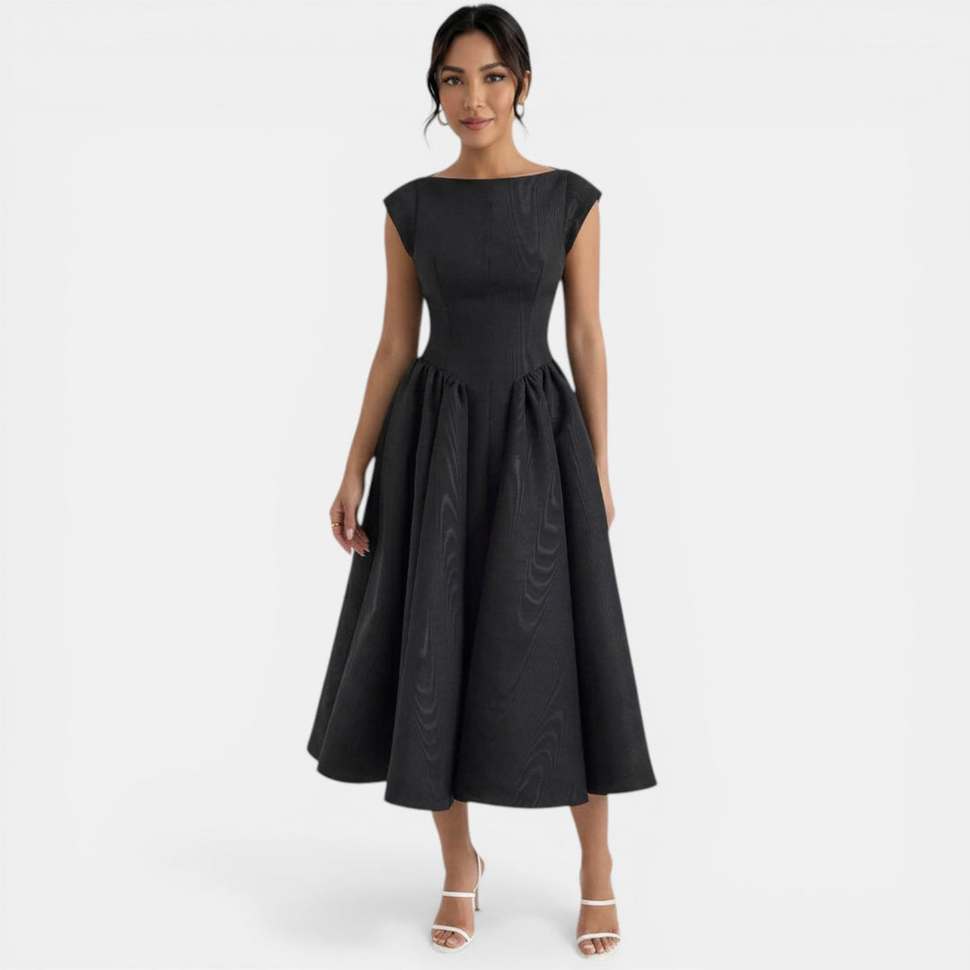 Vestido midi de moda para mujer, estilo elegante y femenino, ideal para verano y ocasiones especiales.