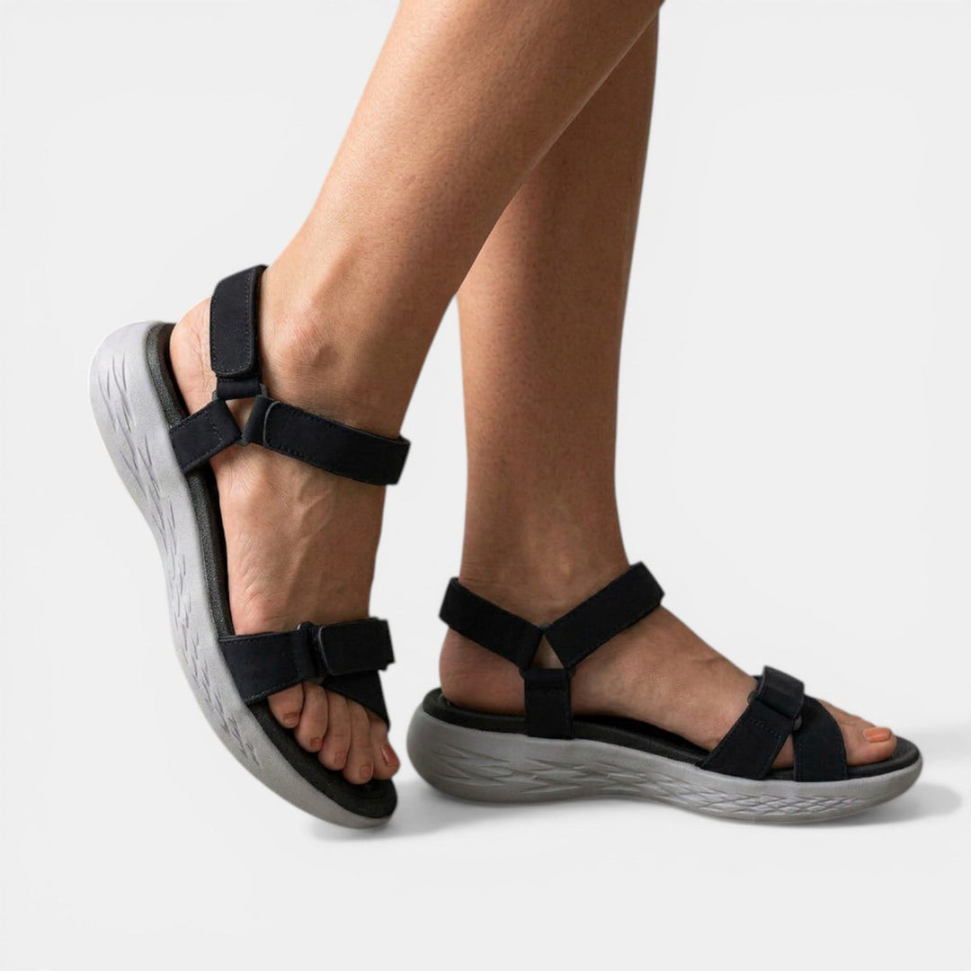 Sandalias de cuña para mujer. Calzado ortopédico versátil, ideal para el verano, con máximo soporte.