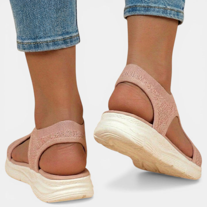 Calzado de mujer para fascitis plantar, sandalias ortopédicas con soporte de arco y confort. Ideal verano.