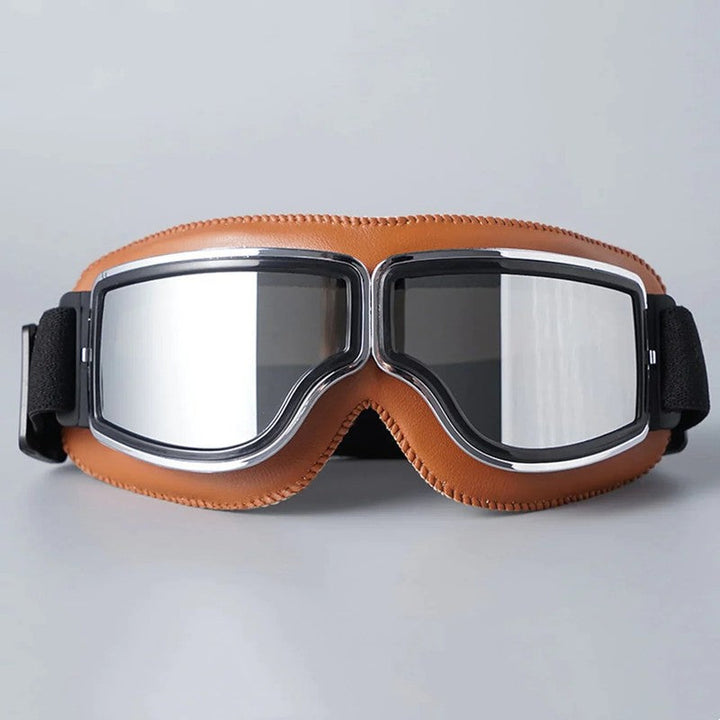 Gafas motorista vintage, doble cristal. Montura metálica. Accesorio esencial para tu moto clásica.