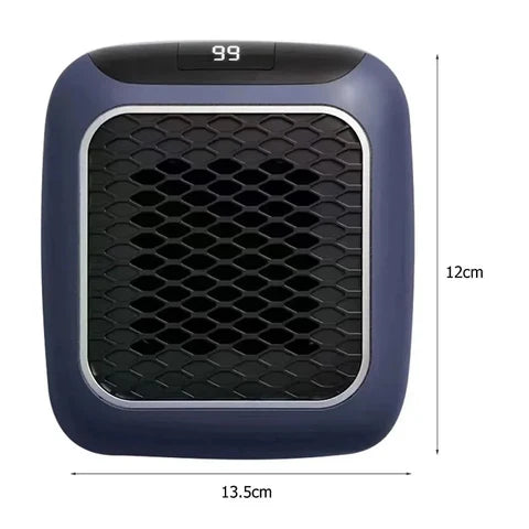 Radiador eléctrico portátil 800W, calefacción eficiente y bajo consumo con termostato para todo el hogar en invierno.