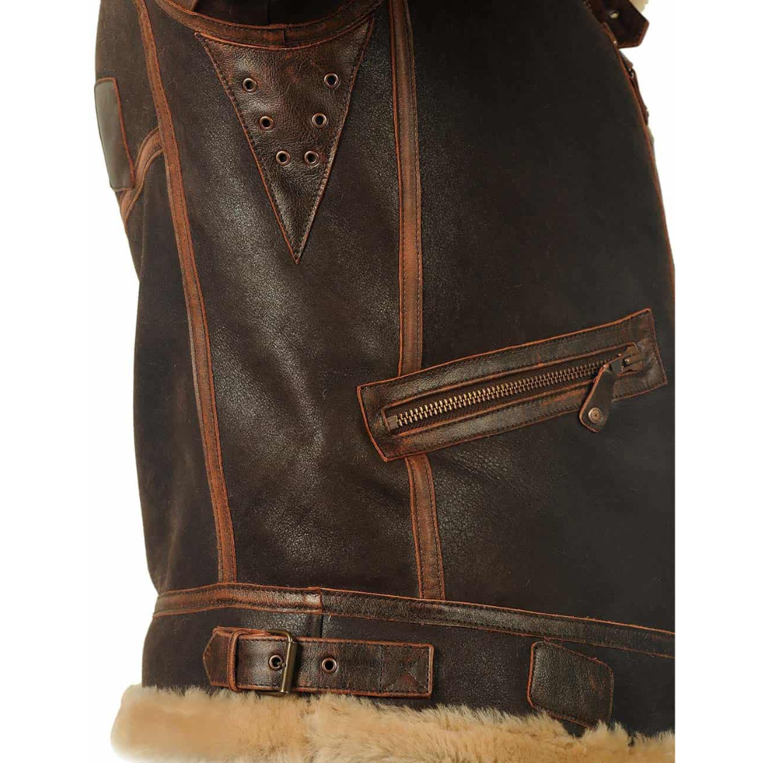 Chaqueta bomber de invierno para hombre, con cuello de borreguillo suave y cálido. Ropa masculina casual.