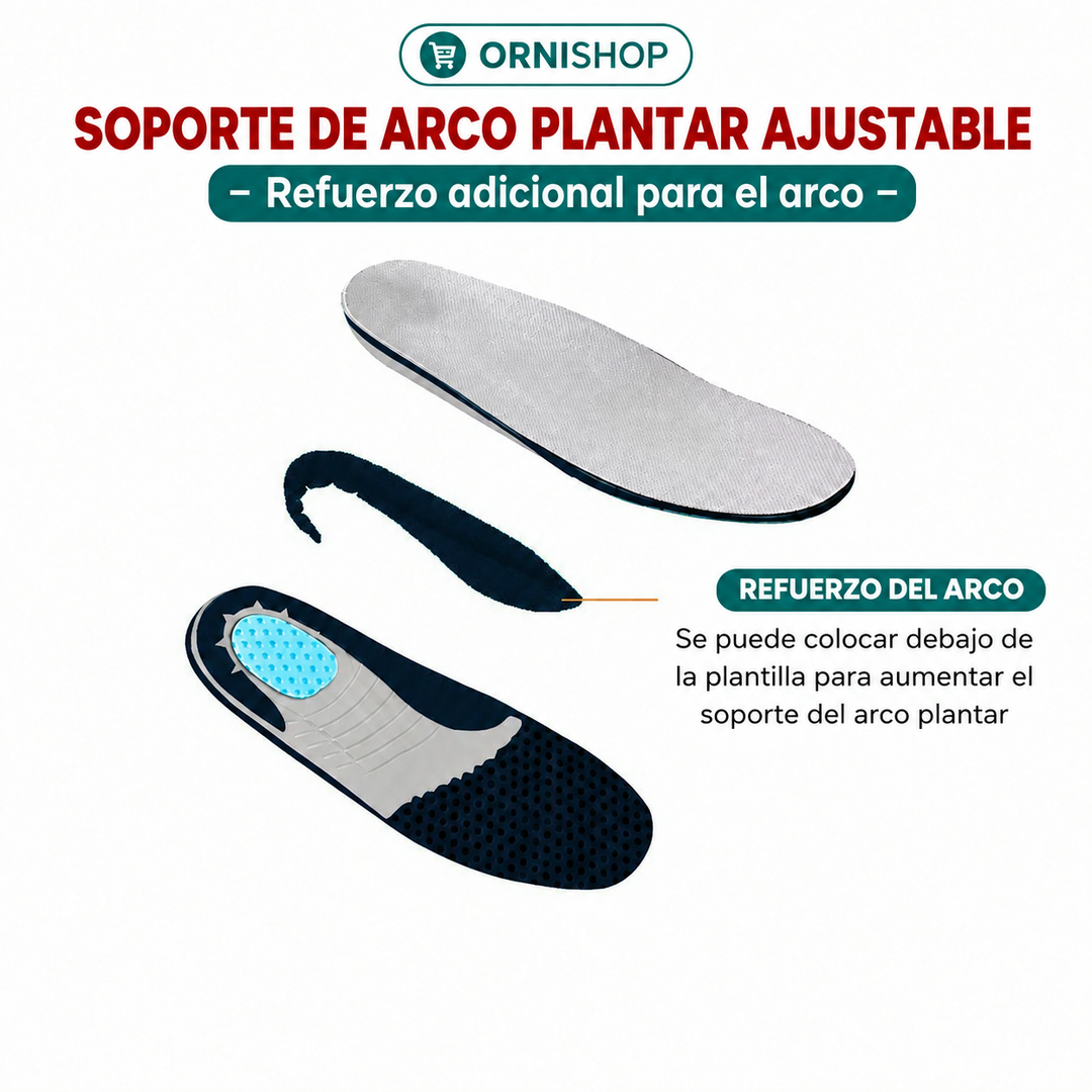 Zapatillas de confort para aliviar el dolor causado por fascitis plantar y espolón.