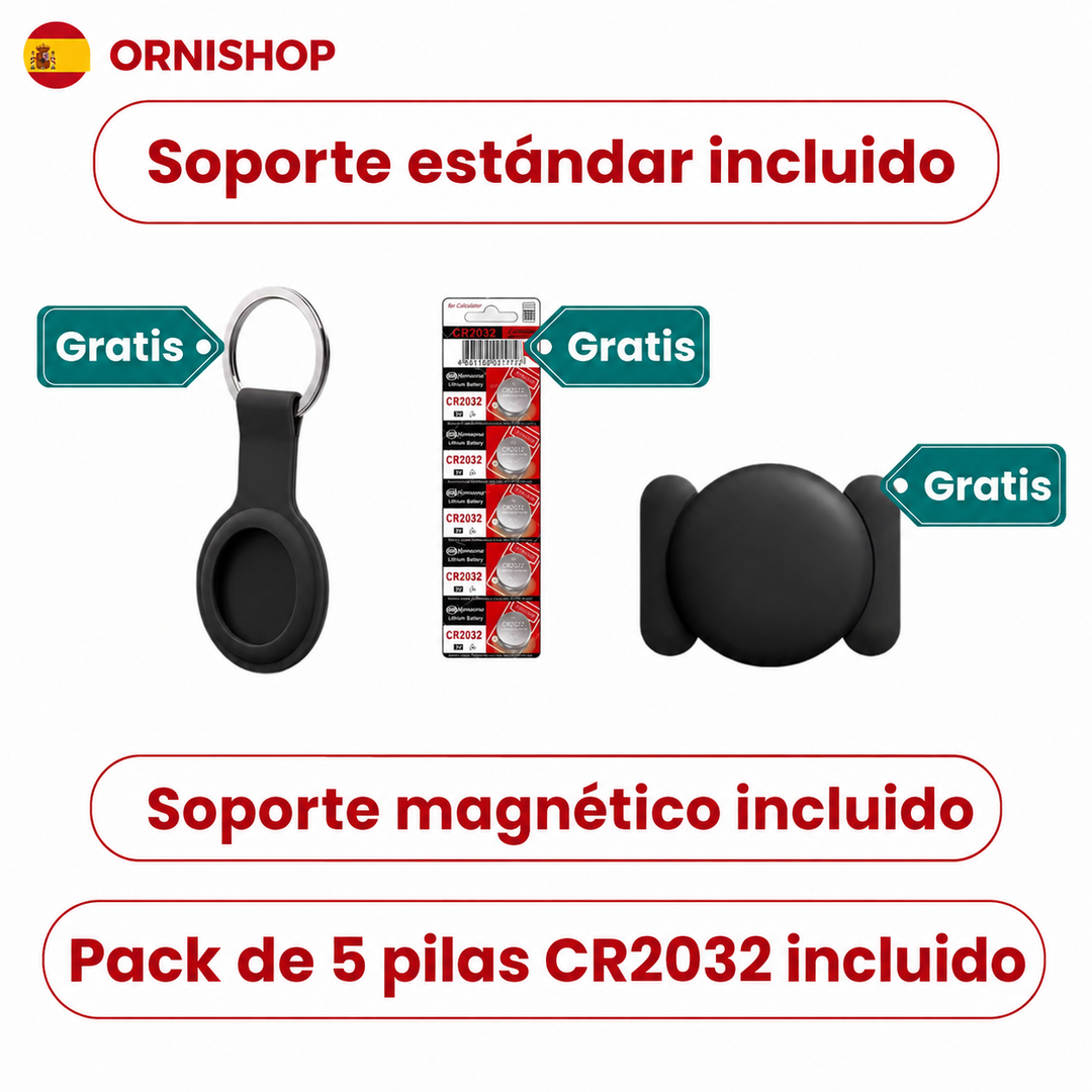 Rastreador GPS antirrobo de vehículos en mano. Dispositivo localizador compacto sin cuotas para seguridad personal.