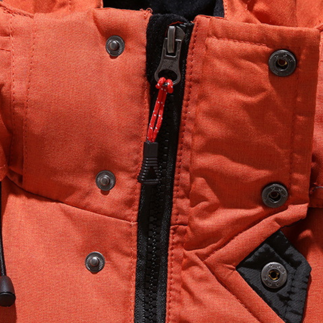 Chaqueta de invierno para hombre, acolchada, con tejido impermeable y cortavientos, muy cómoda.