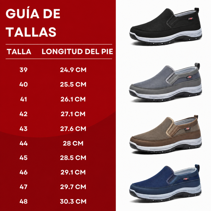 Calzado ortopédico anatómico sin cordones. Zapatillas ideales para confort y bienestar al caminar.