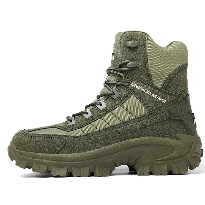 Botas unisex, ideales para montaña, tácticas, impermeables y con avanzada protección antipinchazos.
