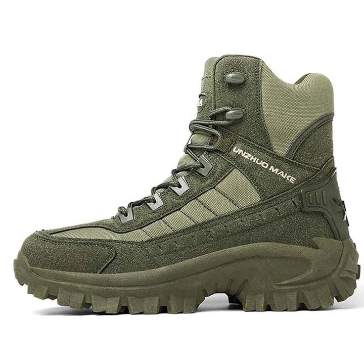 Botas unisex, ideales para montaña, tácticas, impermeables y con avanzada protección antipinchazos.