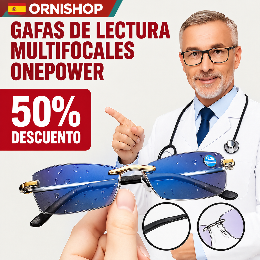 Gafas de lectura inteligentes unisex para visión clara, protegen de luz azul y UV.