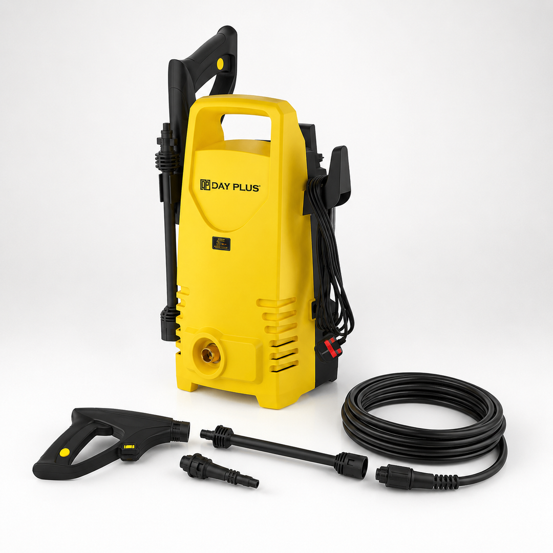 Hidrolimpiadora eléctrica de 900W para limpieza potente de hogar, jardín y coche.