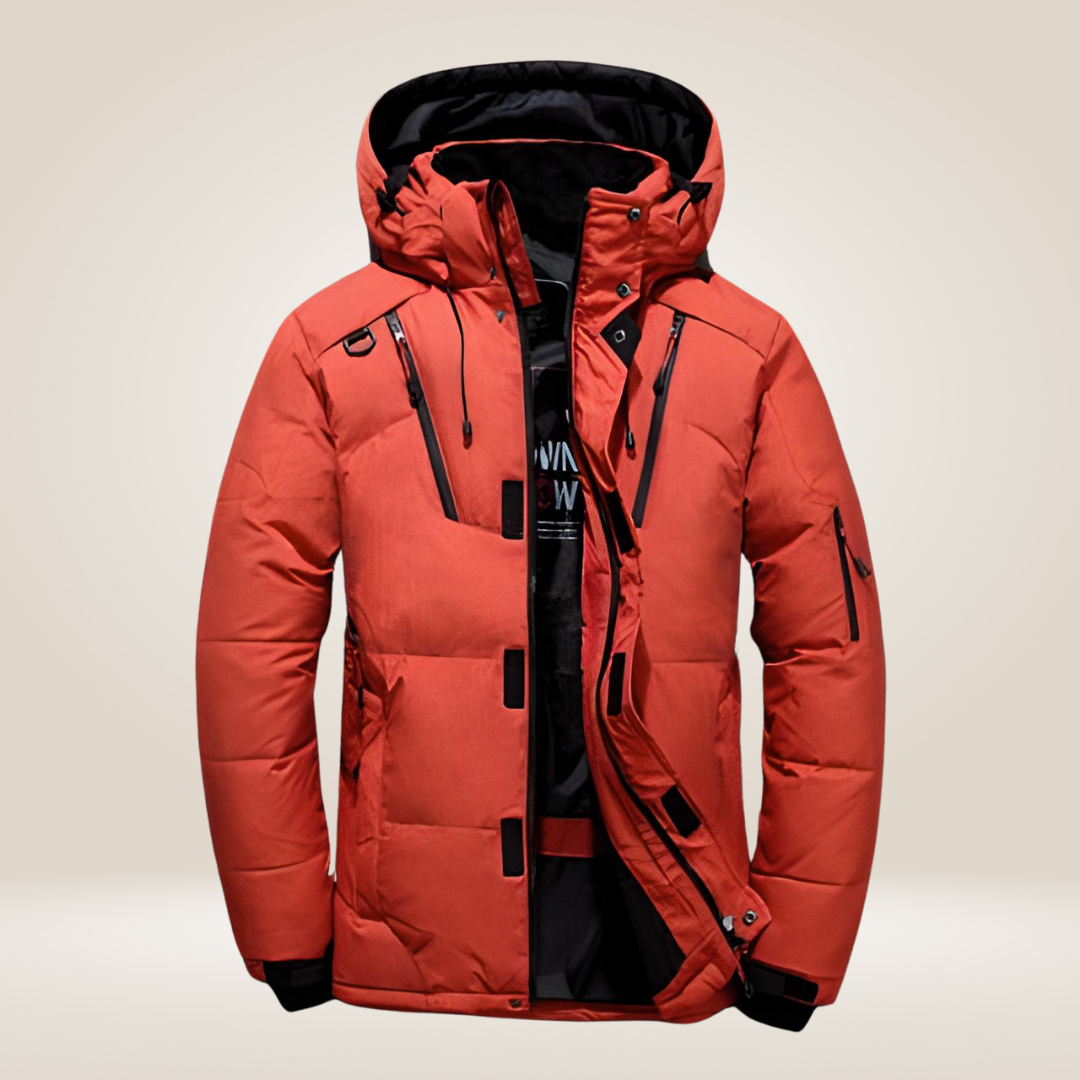 Chaqueta de invierno acolchada para hombre, impermeable y térmica, ideal para el frío extremo.