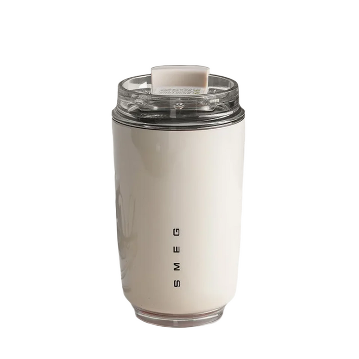 Vaso térmico de acero inoxidable 500ml para café caliente o bebidas frías. Ideal para viaje y oficina.