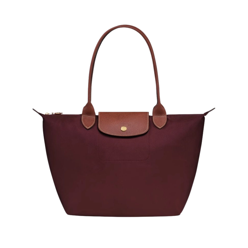 Bolso de mano mujer nylon y piel. Elegancia práctica para uso diario y estilo profesional.