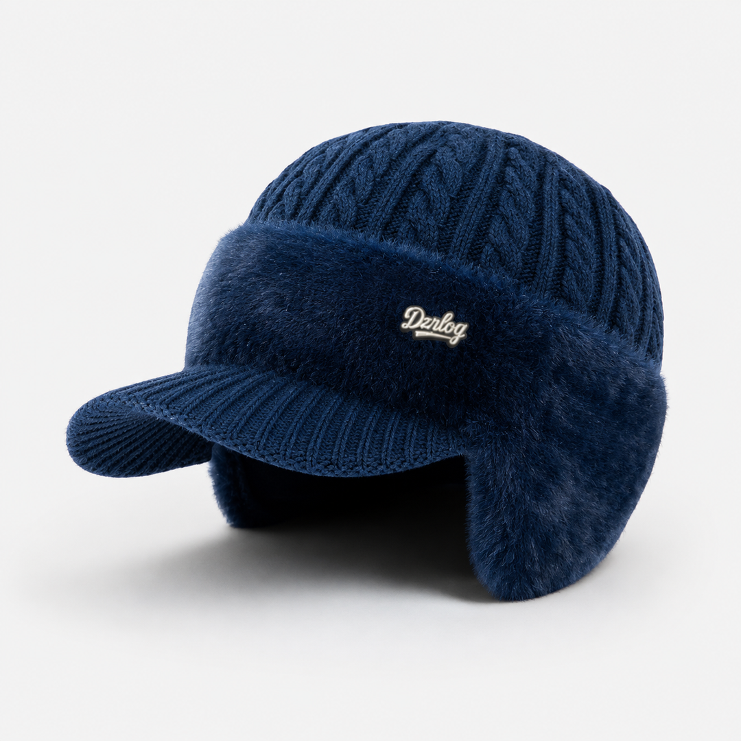 Gorro trapper unisex de invierno con orejeras, visera, forro polar, ideal para el frío y la nieve.