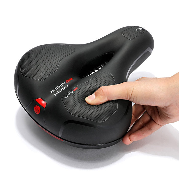 Sillín de bicicleta ergonómico para máximo confort, pedaleo sin dolor y paseos largos.