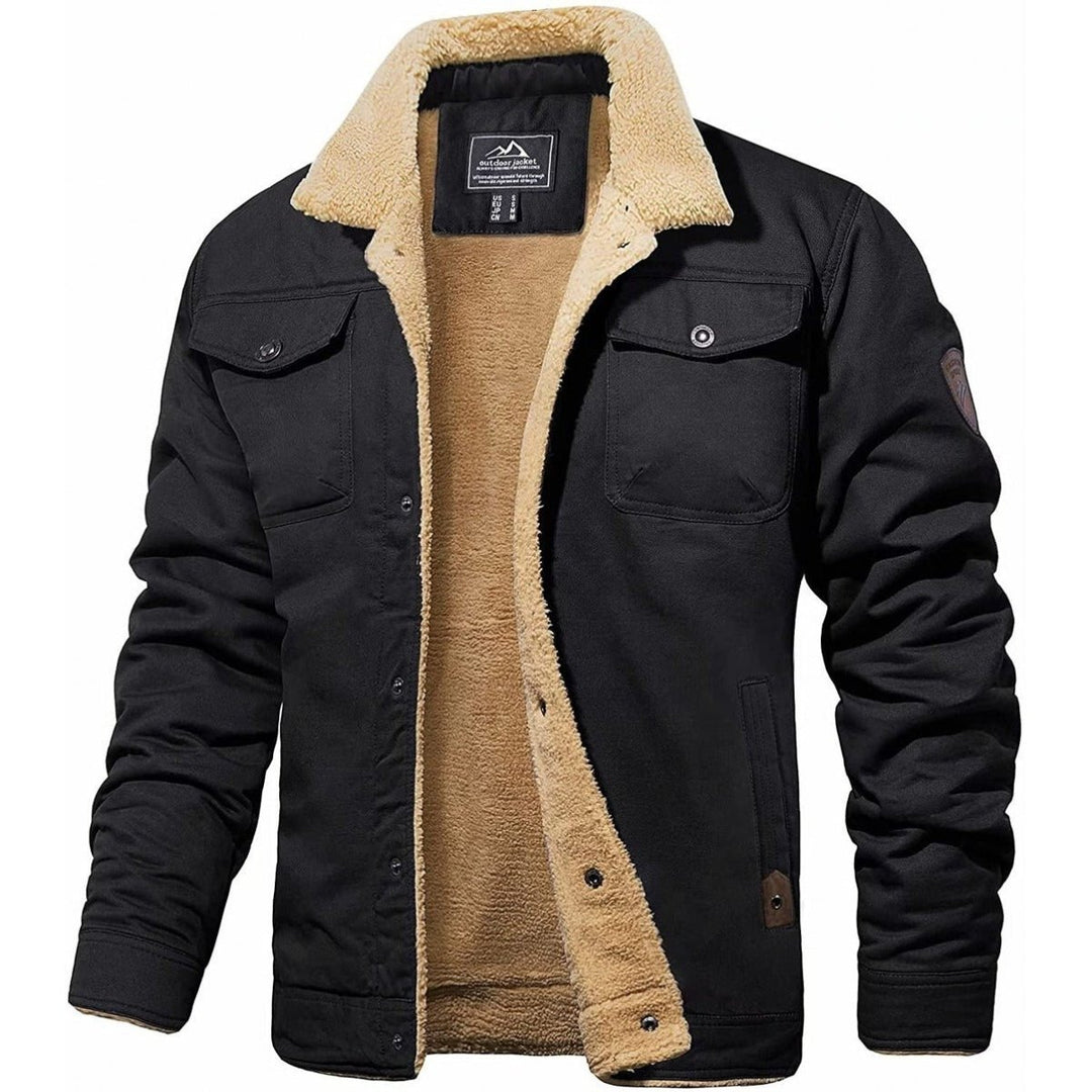 Chaqueta bomber de invierno para hombre, cálida y térmica, estilo urbano casual para el frío.