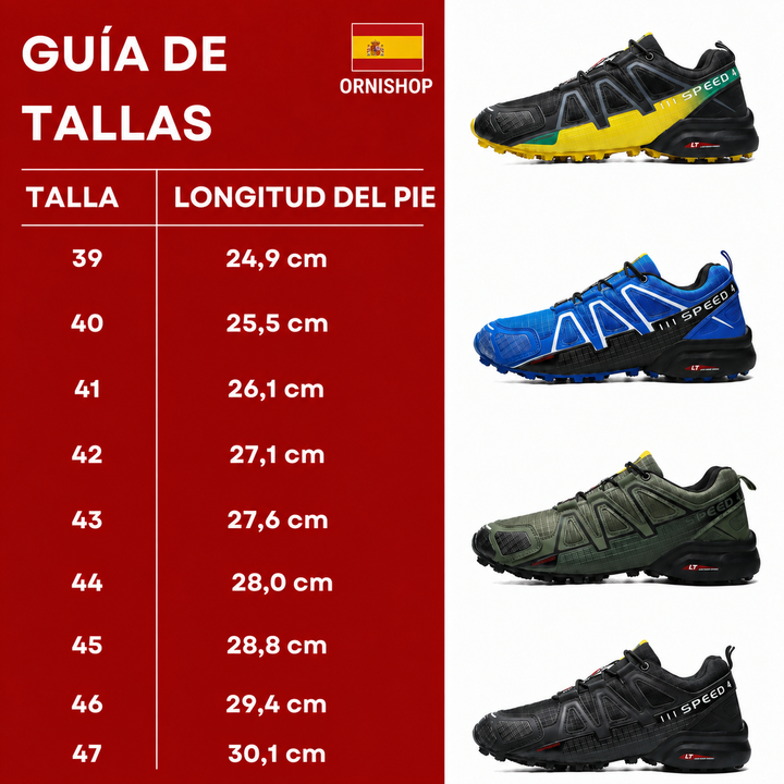 Zapatillas de running Speedcross IV unisex, confort y agarre para caminos de montaña.
