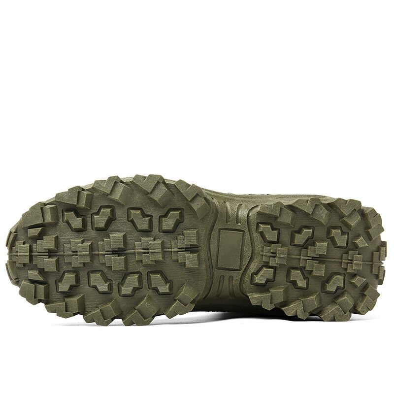 Botas de trekking impermeables, unisex, con gran agarre y protección antipinchazos en la suela.