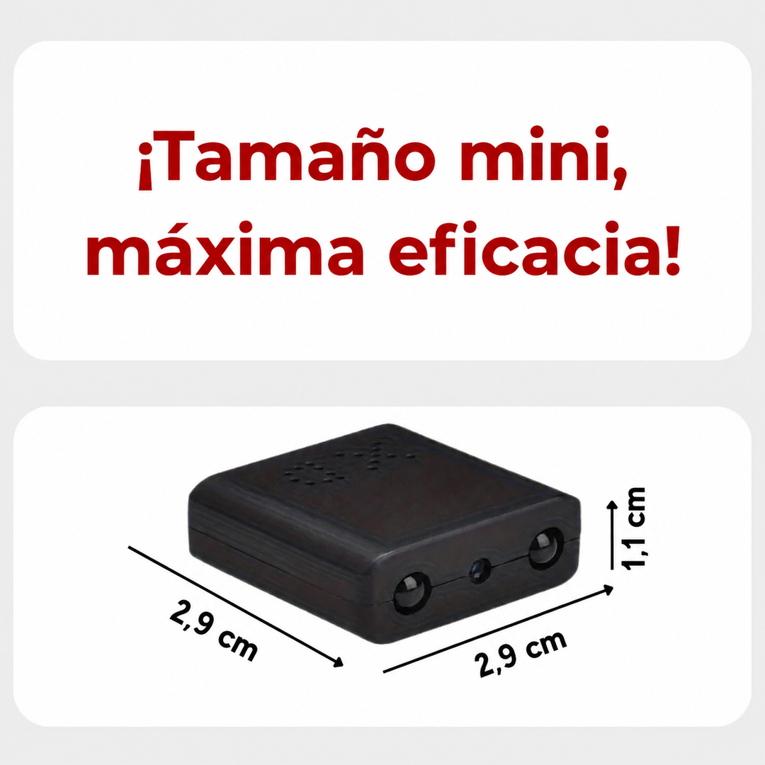 Cámara espía con visión nocturna para seguridad del hogar. Monitoreo discreto 24/7.