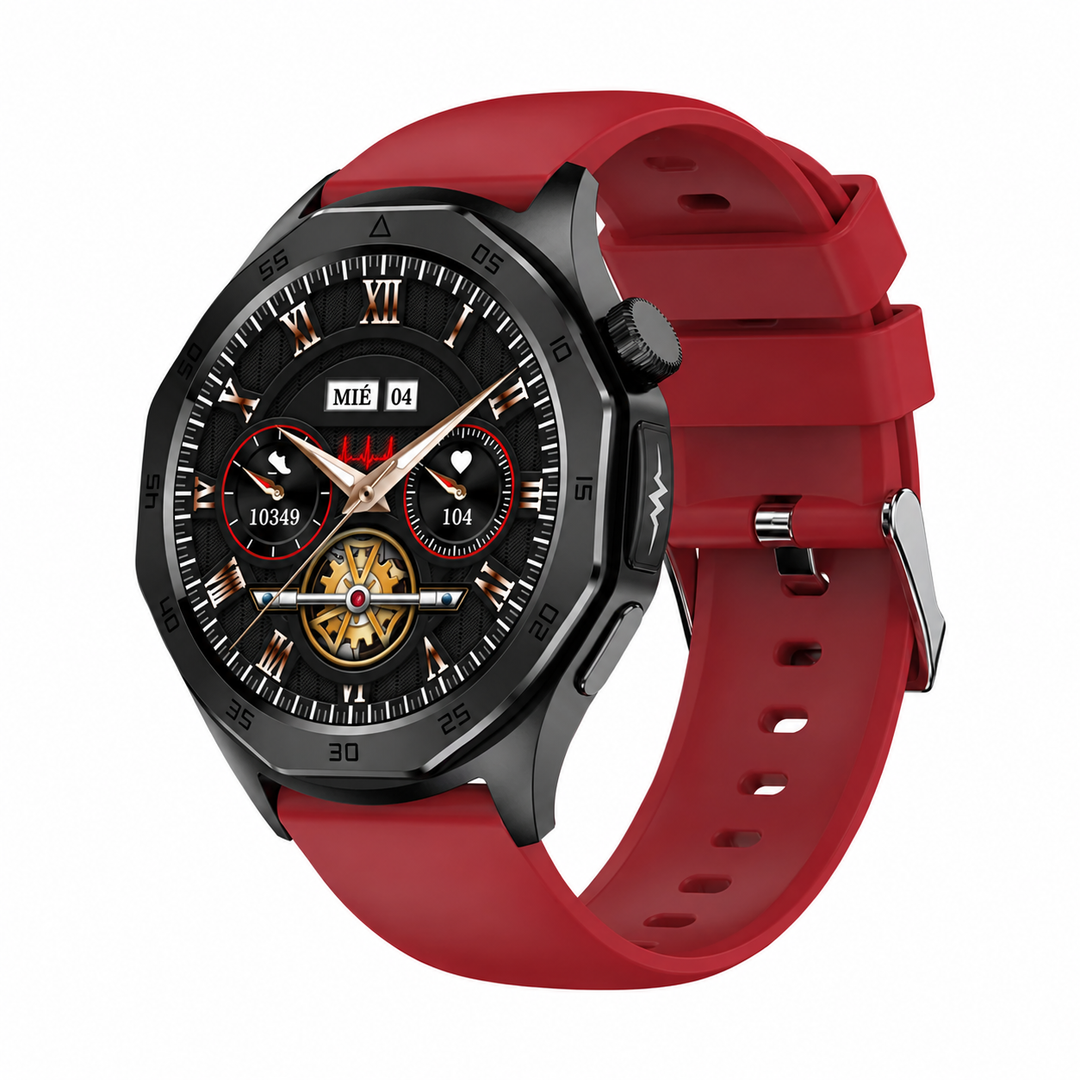 Smartwatch senior con monitorización cardíaca, detector de caídas y SOS. Ideal para seguridad y conexión.