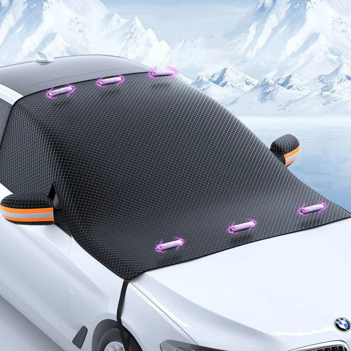 Cubierta magnética IceCover para parabrisas, fácil instalación, protección anti escarcha y nieve.