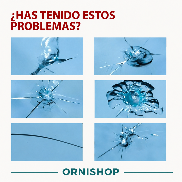 Repara parabrisas de coche con este kit profesional. Elimina grietas y arañazos, restaurando la claridad del vidrio.