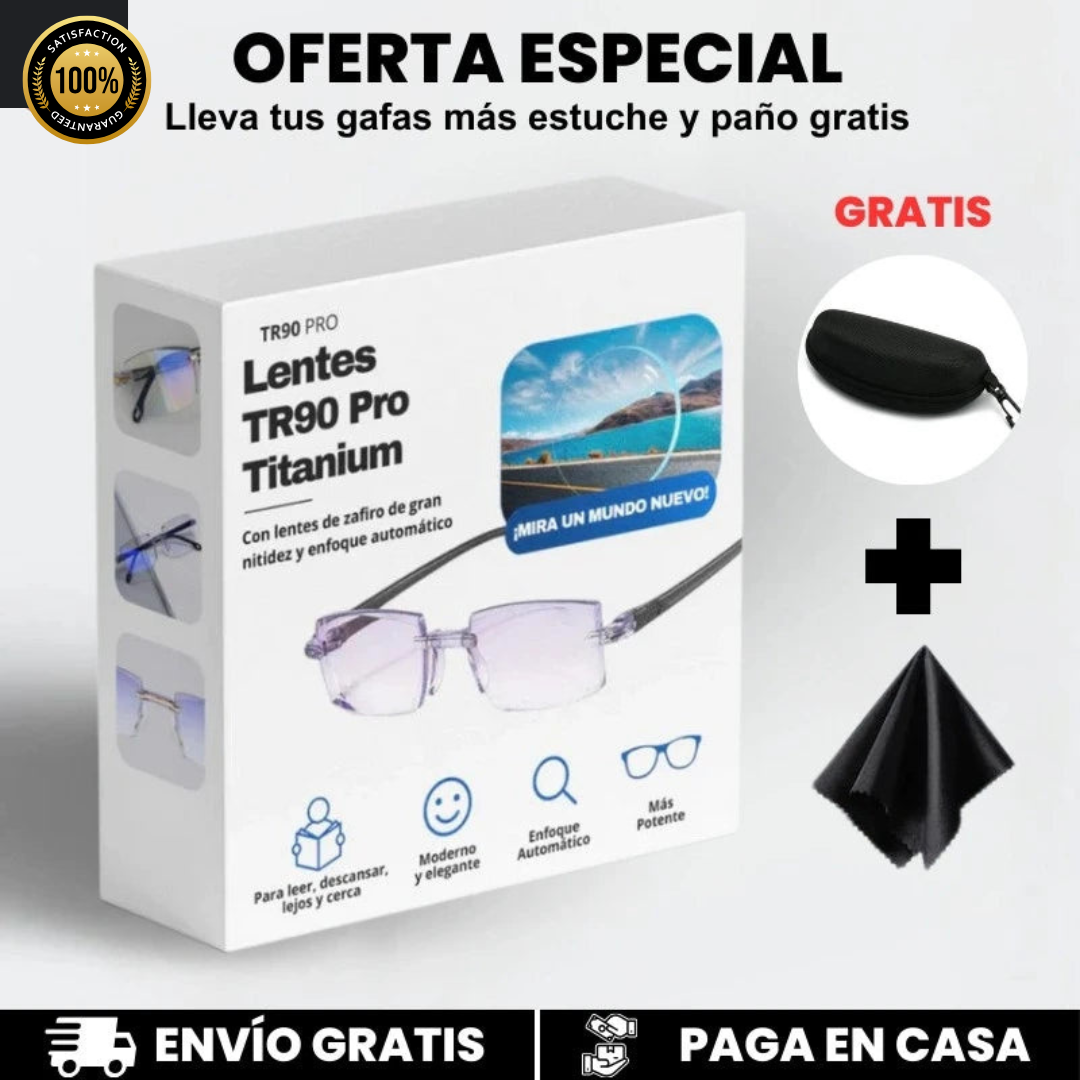 Gafas ópticas multifocales de diseño unisex, con lentes de enfoque automático para visión clara.