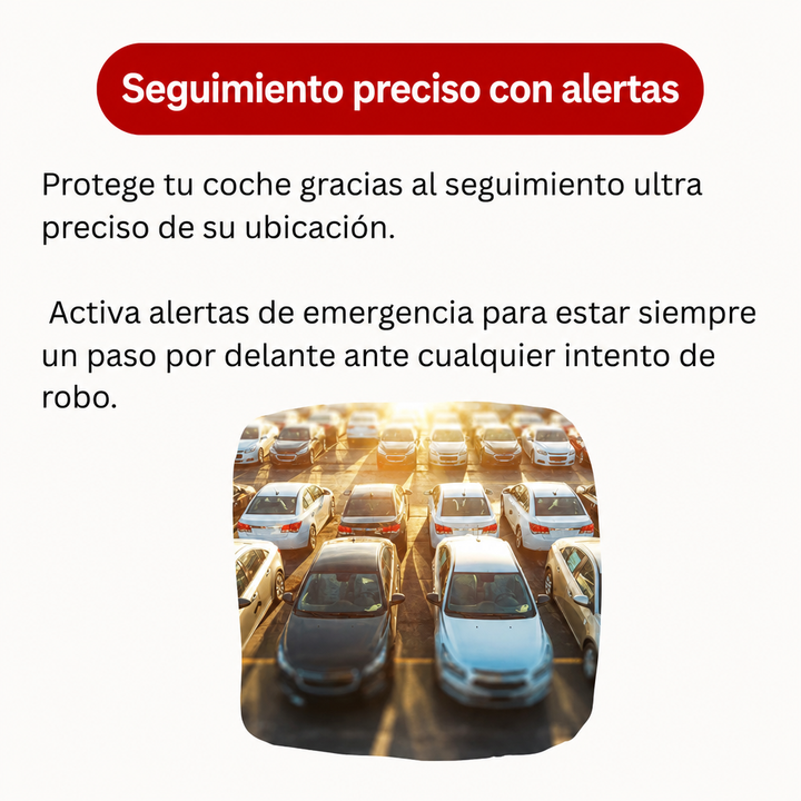 Mini rastreador GPS portátil para vehículos. Localizador compacto antirrobo sin cuotas para coche o moto.