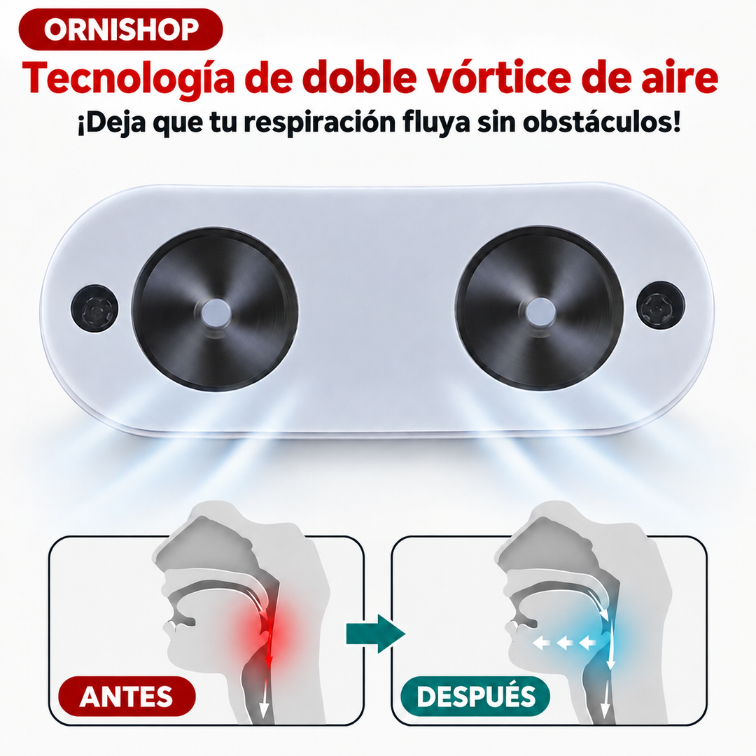 Dispositivo Micro CPAP ergonómico para dormir mejor, respirar fácilmente y mejorar la salud del sueño.