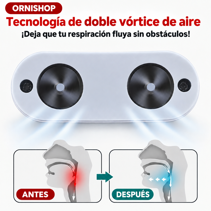 Dispositivo Micro CPAP ergonómico para dormir mejor, respirar fácilmente y mejorar la salud del sueño.