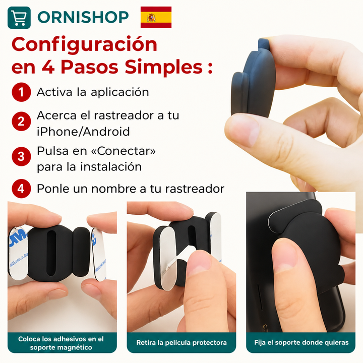 Rastreador GPS resistente al agua. Antirrobo para vehículos, seguridad moto y bicicleta sin cuotas mensuales.