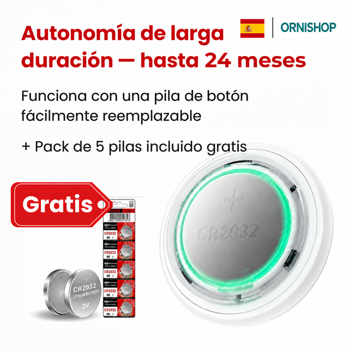 Rastreador GPS para mascotas con 12 meses de autonomía, localización mundial garantizada.