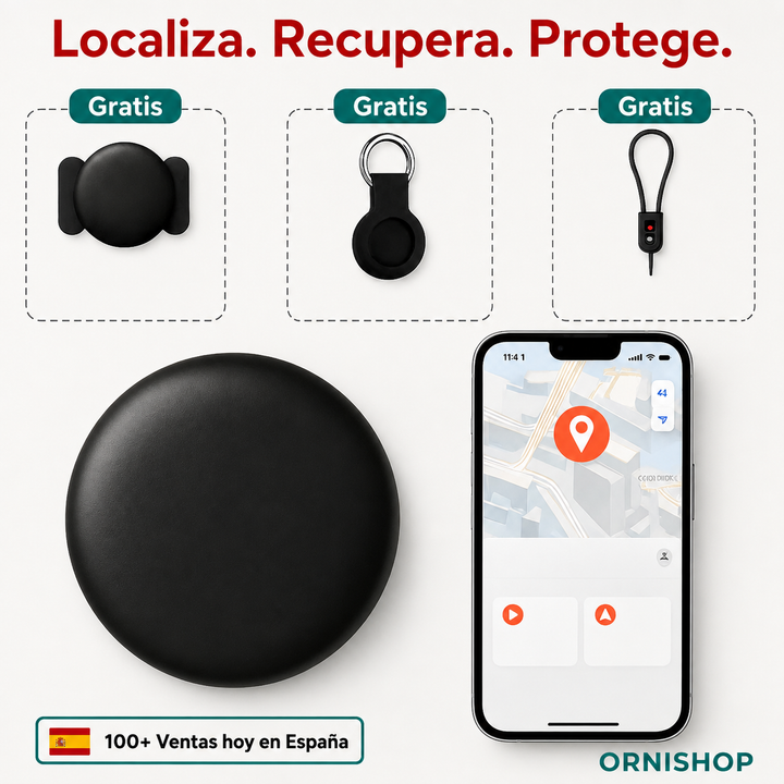 Rastreador GPS para niños con clip. Gadget de seguridad infantil discreto y fácil de llevar sin cuotas.