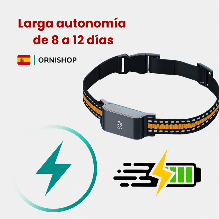 Valla virtual configurada en mapa con el localizador GPS. Mantén a tu mascota segura dentro de áreas definidas.