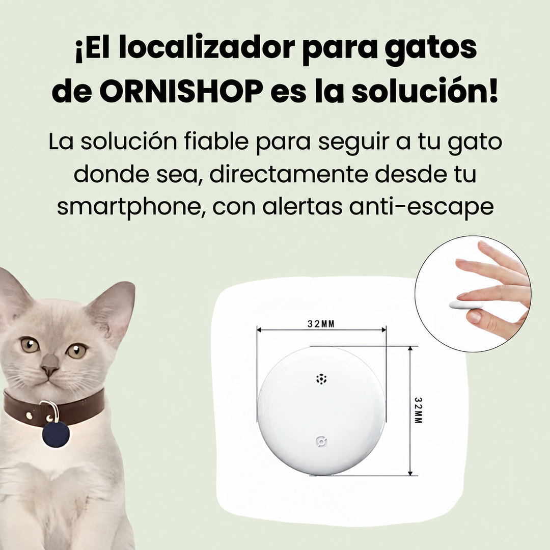 Dispositivo anti-pérdida GPS para mascotas sin cuotas, seguimiento mundial en tu móvil.