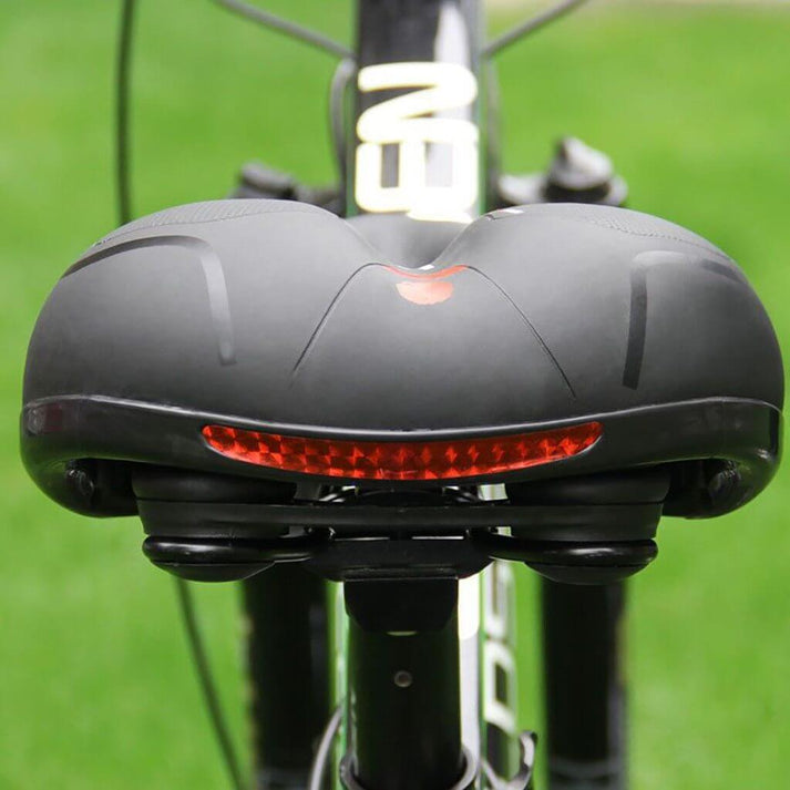 Sillín de bicicleta de confort con diseño ergonómico para reducir el dolor en paseos y ciclismo.