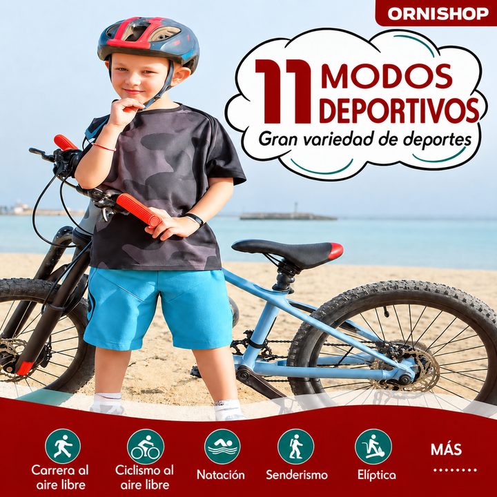 Reloj GPS para niños, diseño resistente, correa de silicona cómoda y duradera.