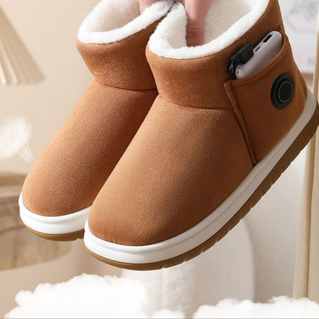 Pantuflas calefactables unisex, lavables y antideslizantes. Mantén tus pies cálidos con estas zapatillas USB.