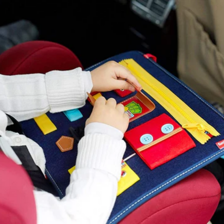 Tablero de fieltro Montessori para bebés y niños pequeños, ideal para el desarrollo sensorial.