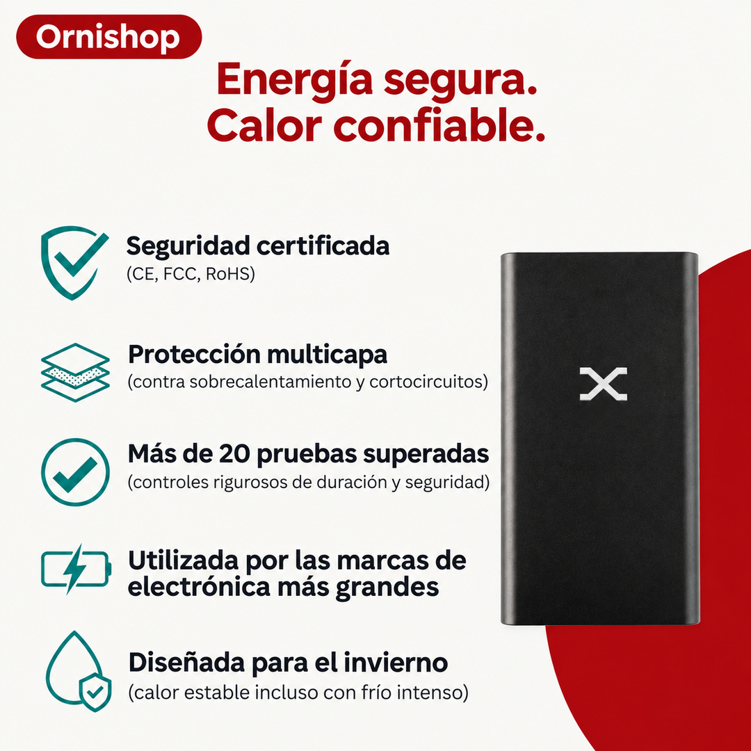Mujer activa en la montaña con sudadera calefactable, perfecta como chaqueta térmica exterior para el frío.