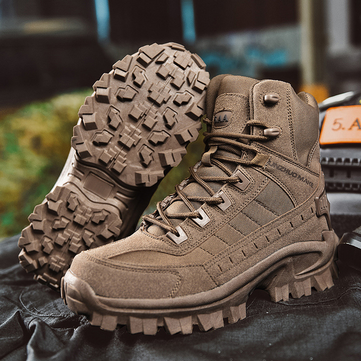 Calzado de aventura impermeable, botas tácticas duraderas para hombre y mujer.