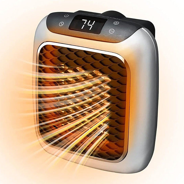 Radiador eléctrico portátil 800W para calentar dormitorios, salas o espacios de oficina de forma eficiente y rápida.