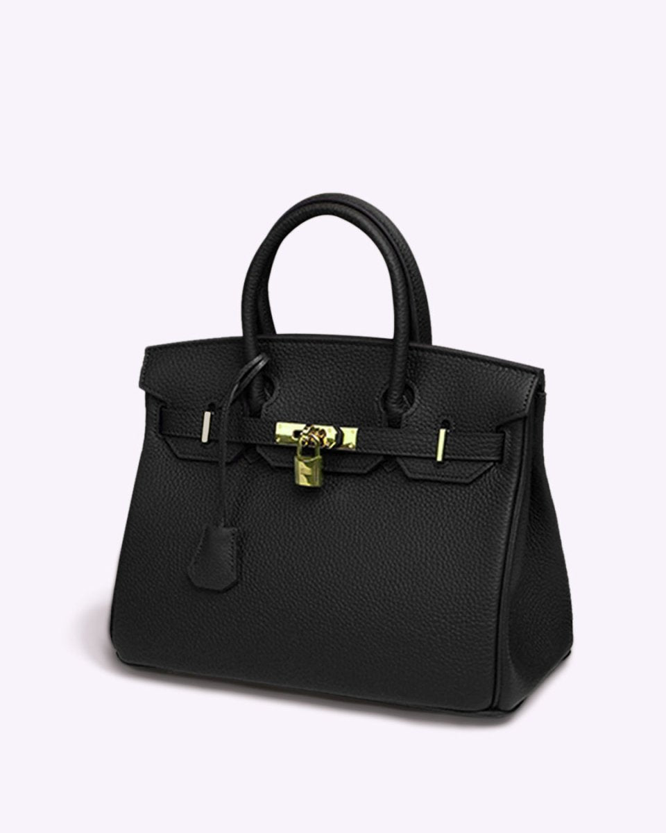 Bolso de mano de piel premium con organizador, perfecto para mujer en viajes o uso diario.
