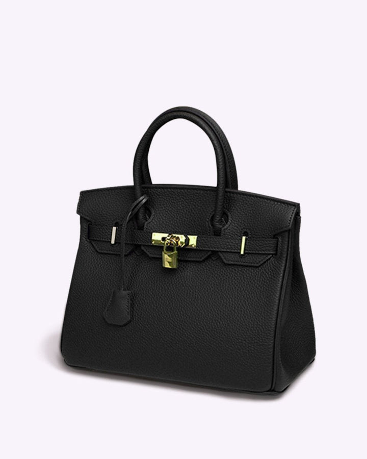 Bolso de mano de piel premium con organizador, perfecto para mujer en viajes o uso diario.
