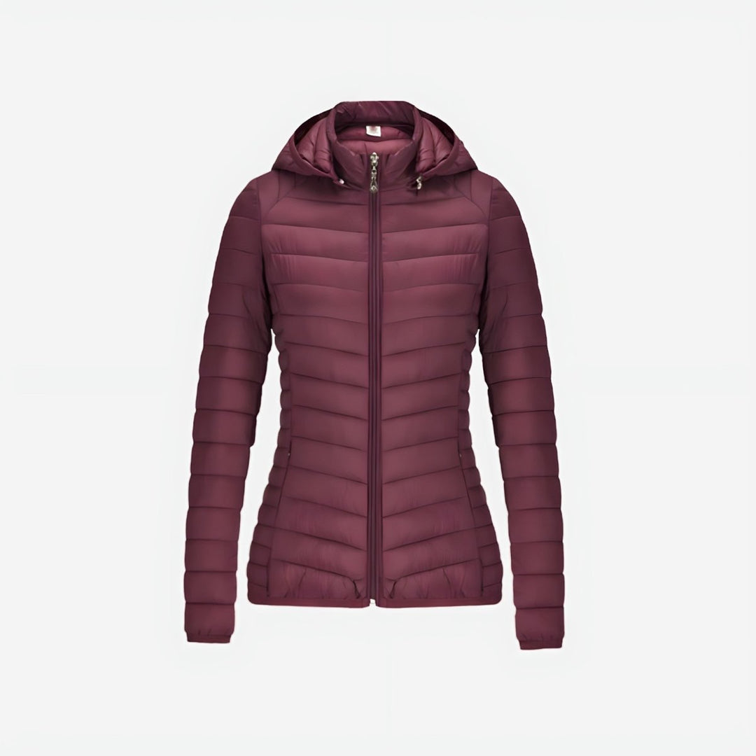 Chaqueta de moda acolchada y ultraligera para mujer. Ideal para exteriores, otoño e invierno.